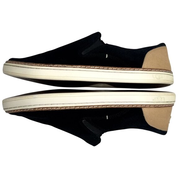 UGG Tan & Black Suede Slip-On Shoes Womens Size 9 - Picture 2 of 7